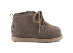 STIVALE BABY IN PELLE SCAMOSCIATA TAUPE